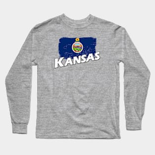 Kansas flag Long Sleeve T-Shirt